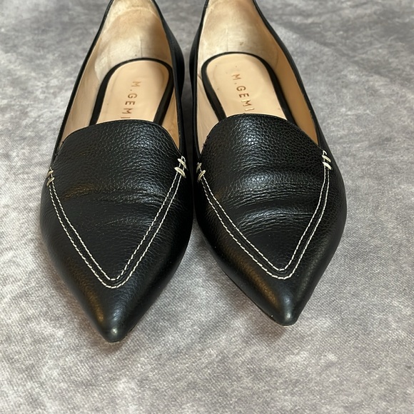 M.Gemi - The Stellato Sacchetto - Black Pebble Grain Leather Flats - Size 7.5 US - Picture 4 of 11